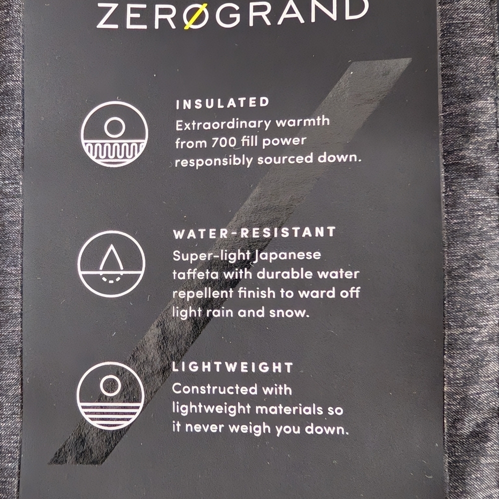 Cole Haan ZEROGRAND Women's Long Insulated Button Up Gray Puffer Jacket Size L - Picture 5 of 15